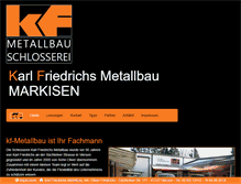 Tablet Screenshot of metallbau-friedrichs.de